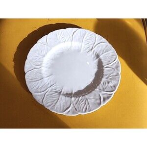 Coalport Countryware 8" White Embossed Leaves Lucheon/Salad Plate 7 Set